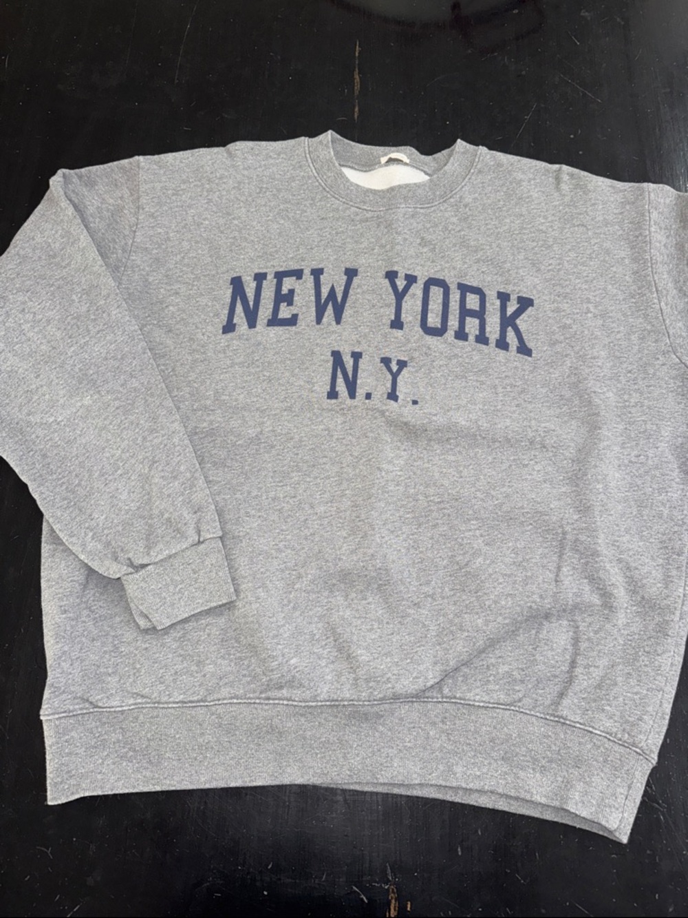 john galt for brandy melville gray NEW YORK crew neck sweatshirt. one size.